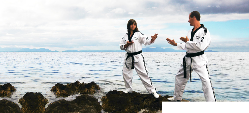 Taekwondo am Strand